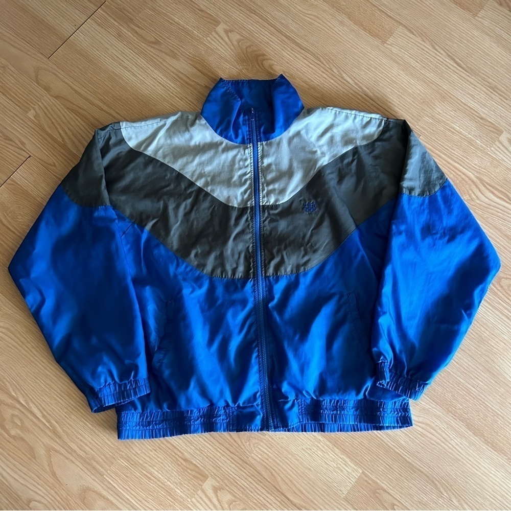 Vintage TEAM USA Colorblock Windbreaker Jacket Large